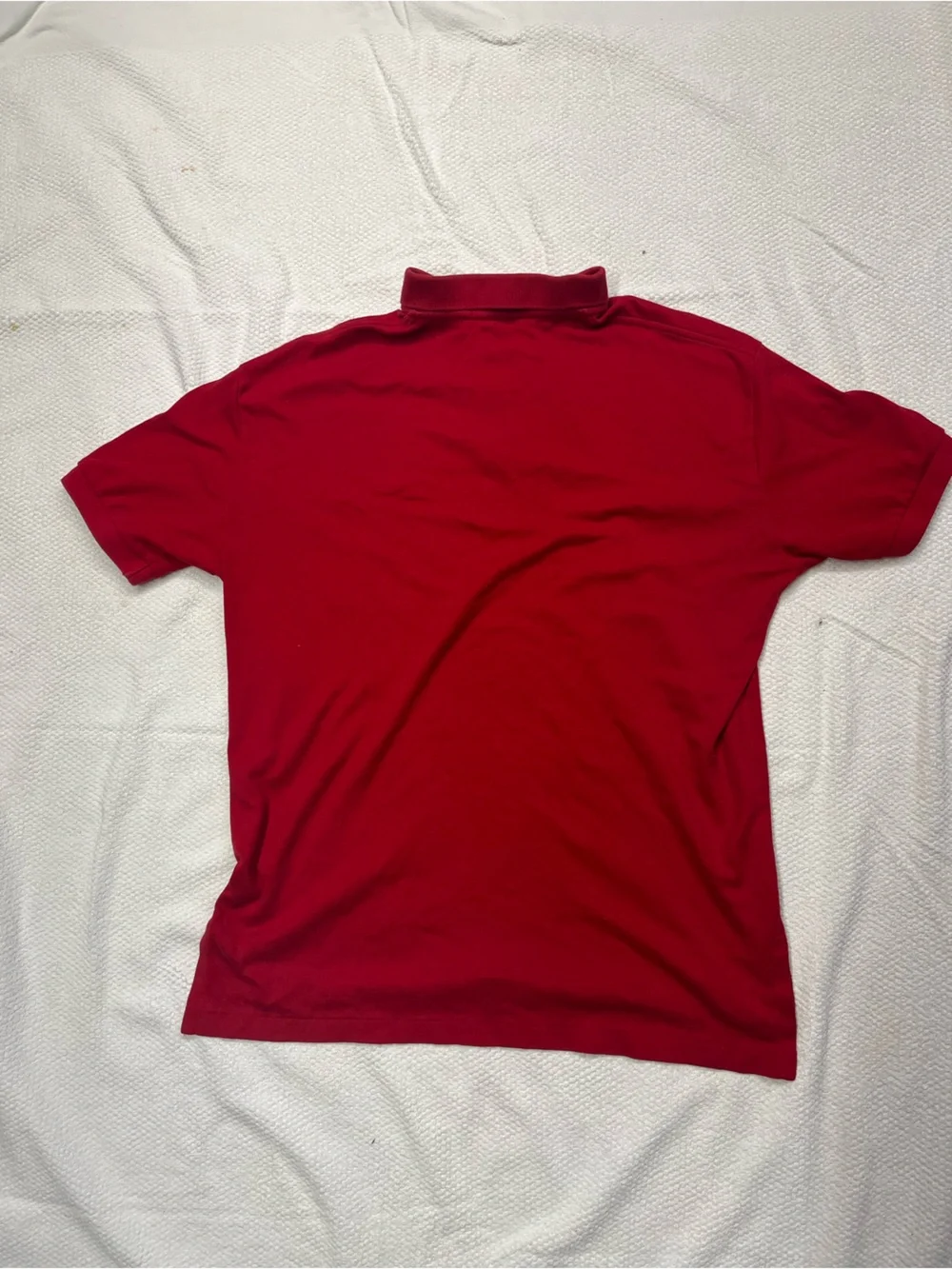 Ralph Lauren Red Polo with Navy Pony Embroidery